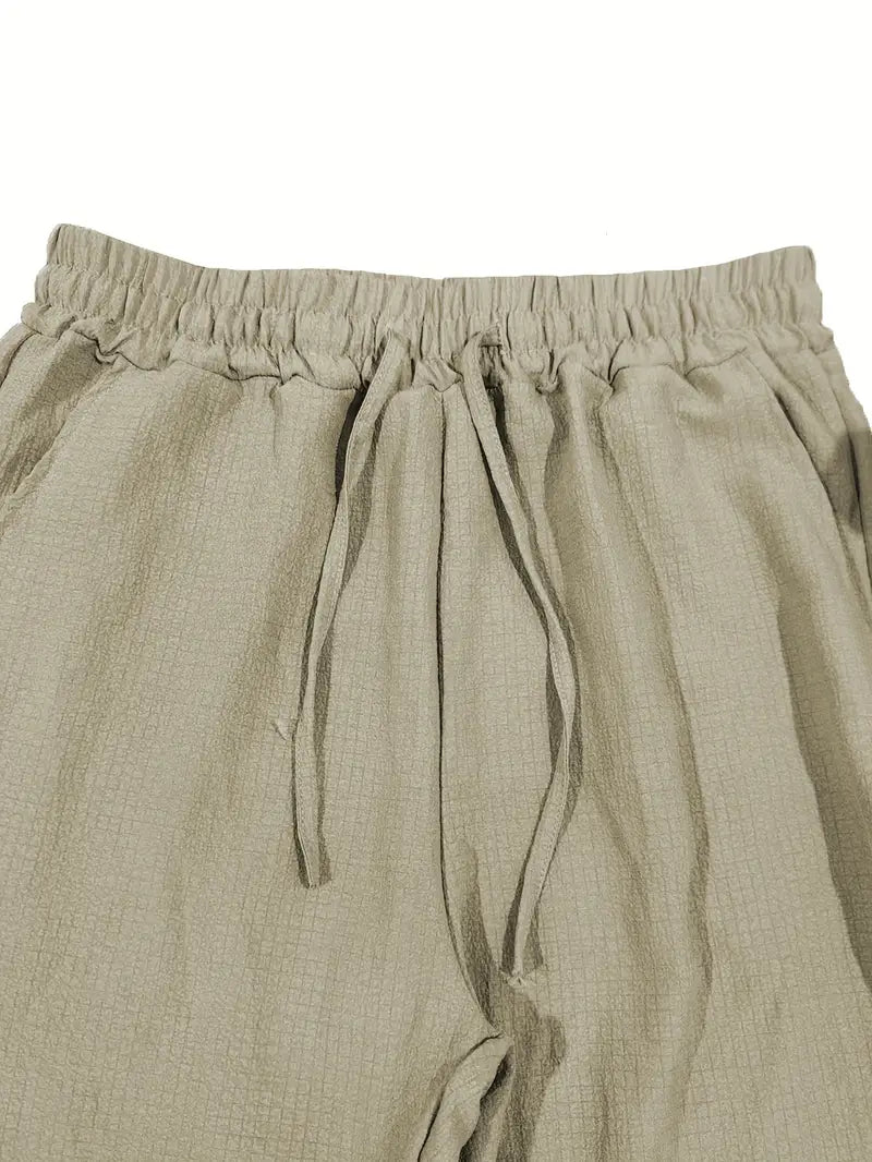Pantalon Lin Coton Décontracté pour Homme