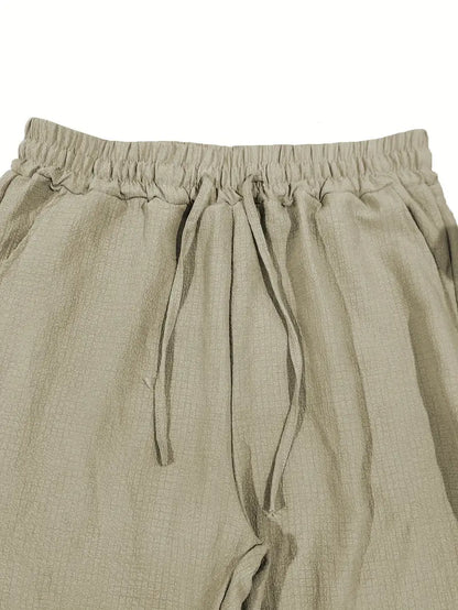 Pantalon Lin Coton Décontracté pour Homme