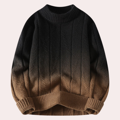 ALAN - Pull Moderne en Dégradé pour Hommes