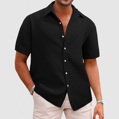 Chemise Homme Waffel Confortable et Élégante