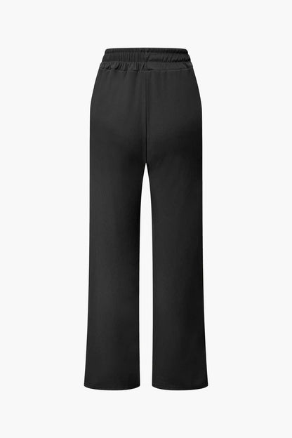 Ensemble Deux Pièces Élégant Asymétrique et Pantalon Large