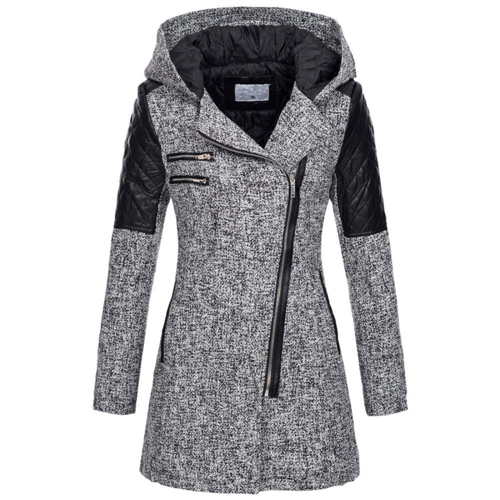 Manteau Été ? Non, c'est un manteau hiver, on garde hiver : Manteau Hiver Élégant avec Capuchon