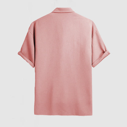 Chemise Homme Waffel Confortable et Élégante