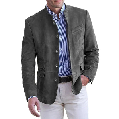 Veste Homme Classique en Coton pour Mi-Saison
