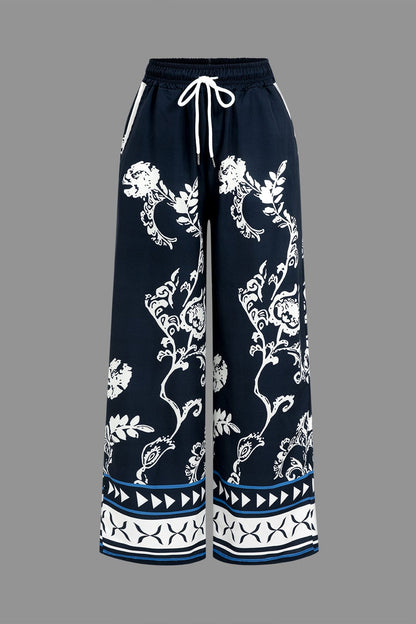 Robe Bohème Décontractée avec Blouse et Pantalon Large