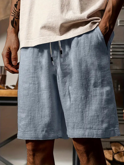 Shorts Homme Décontractés Été avec Cordelière et Tissu Doux