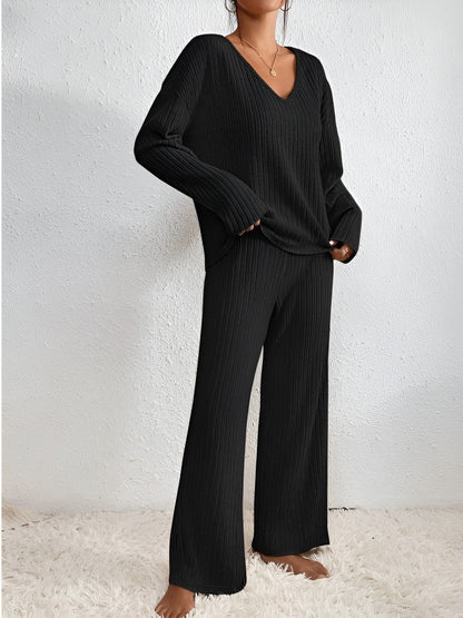 Tenue Hiver Femme : Pull et Pantalon en Laine Chaude
