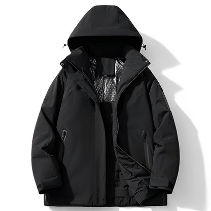 Manteau Homme Hiver Doublure Chaude et Capuche