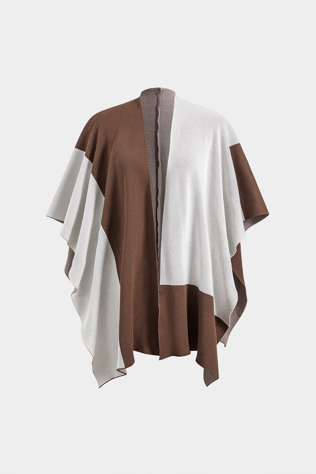 Ensemble Élégant Tricot Cape et Pantalon Large