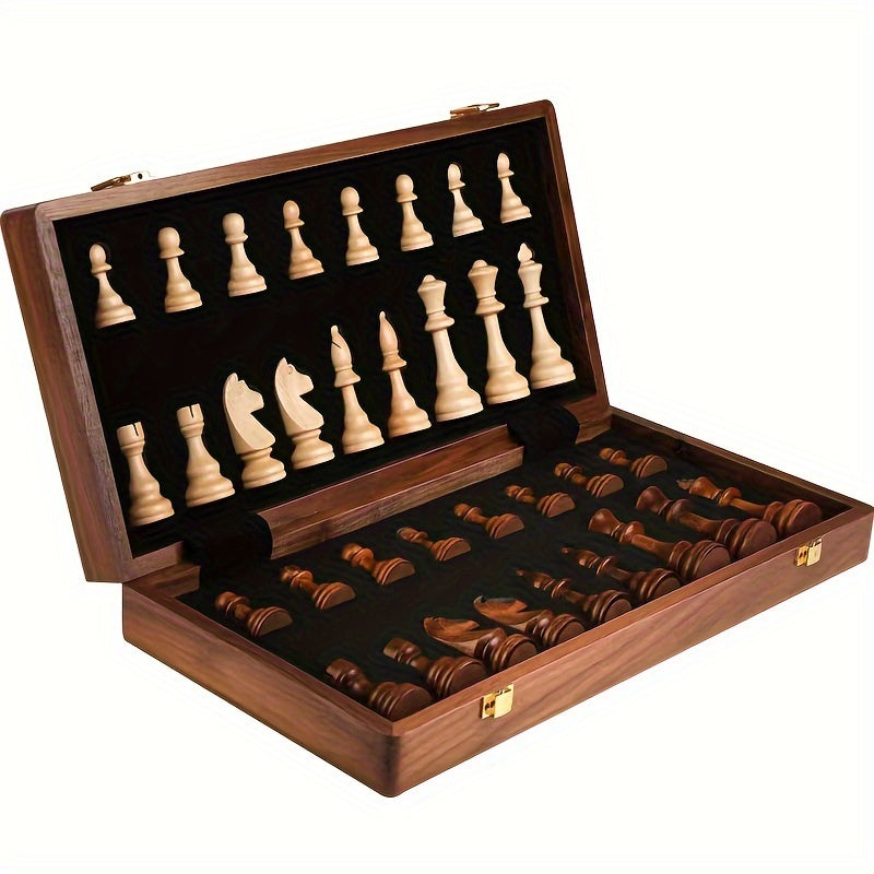 Jeu d'échecs en Bois avec Coffret de Rangement - PanierRoyale