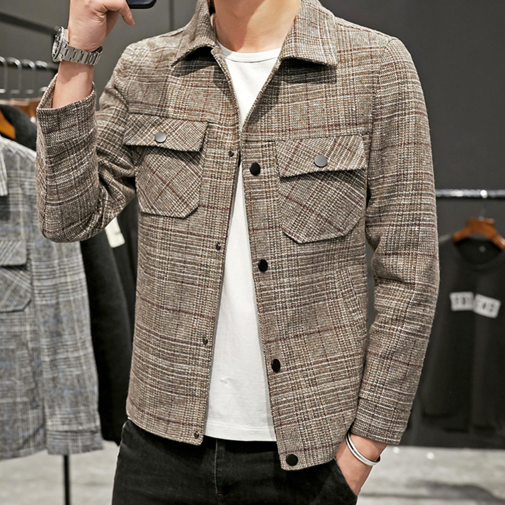 DALE - Veste à Motifs Carreaux pour Hommes