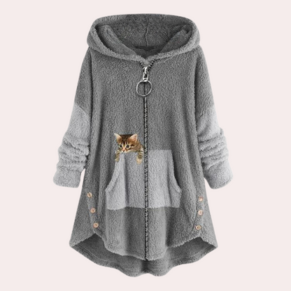 MAKELINA - Sweater à Capuche Ample pour Femmes