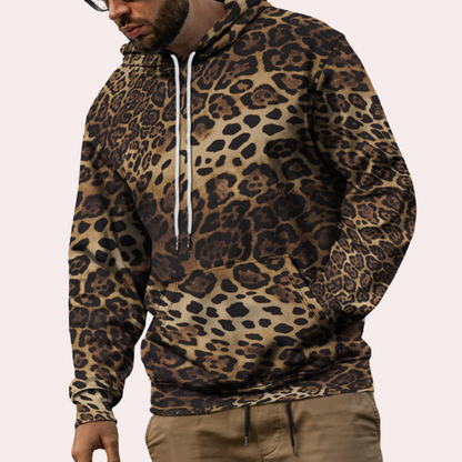 Pull Homme Imprimé Léopard Chic et Élégant