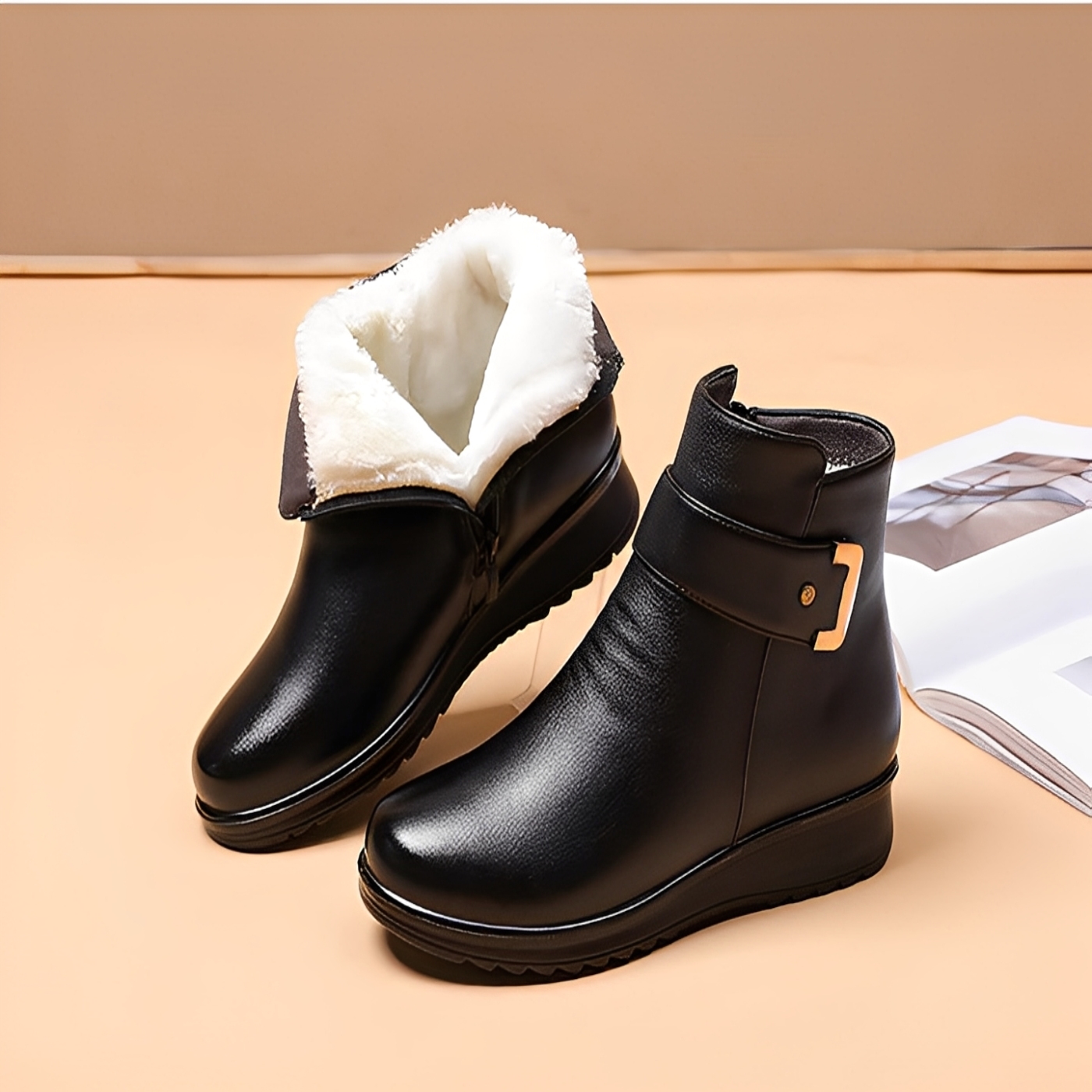 Bottes Femmes Confortables pour Marche avec Semelle Amortie - PanierRoyale