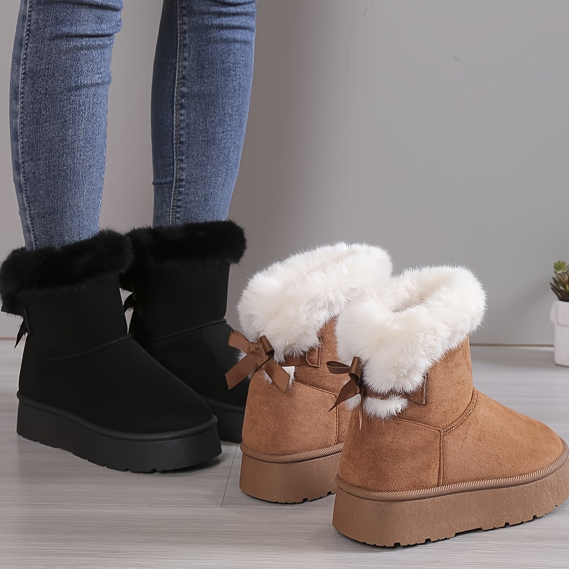 Bottes Hiver Femme Fourrées et Douces - PanierRoyale