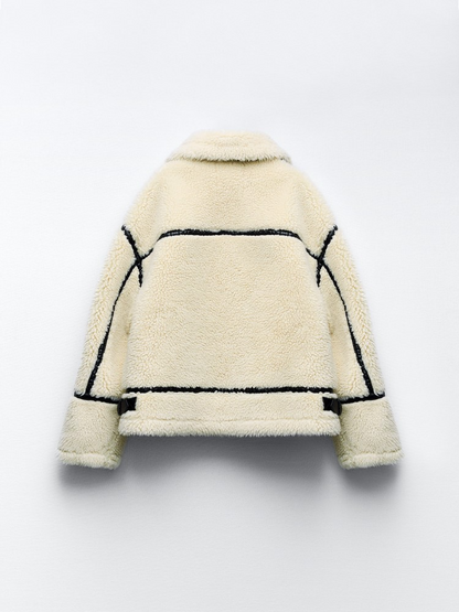 Veste En Polaire Blanche Pour Femme | Manches Longues
