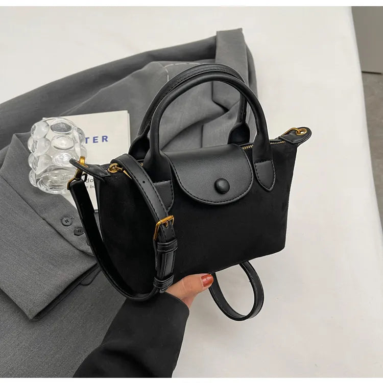 Sac à Main Femme en Simili Cuir Compact avec Sangle Réglable - PanierRoyale