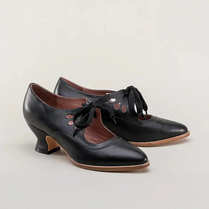 Chaussures de danse soirée noires talons hauts