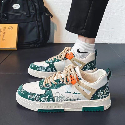 Chaussures de skateboard décontractées pour homme à lacets - PanierRoyale
