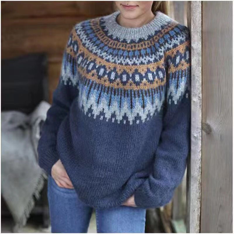 Pull Femme Hiver Coloré et Décontracté pour Tous les Jours