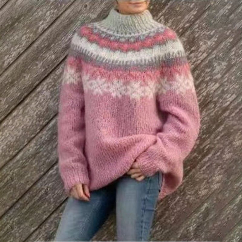 Pull Femme Hiver Coloré et Décontracté pour Tous les Jours