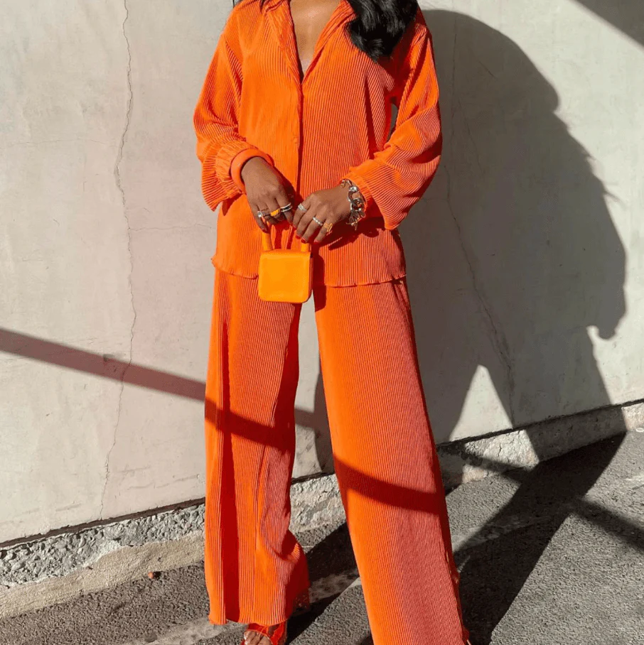 Costume Femme Chic - Blazer Slim et Pantalon Tailleur pour Femme