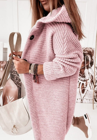 Cardigan Décontracté À Capuche Pour Femme | Manches Longues