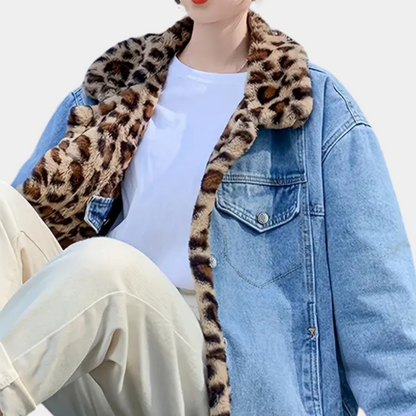CALISSA - Veste d'hiver moderne en jean réversible pour femmes