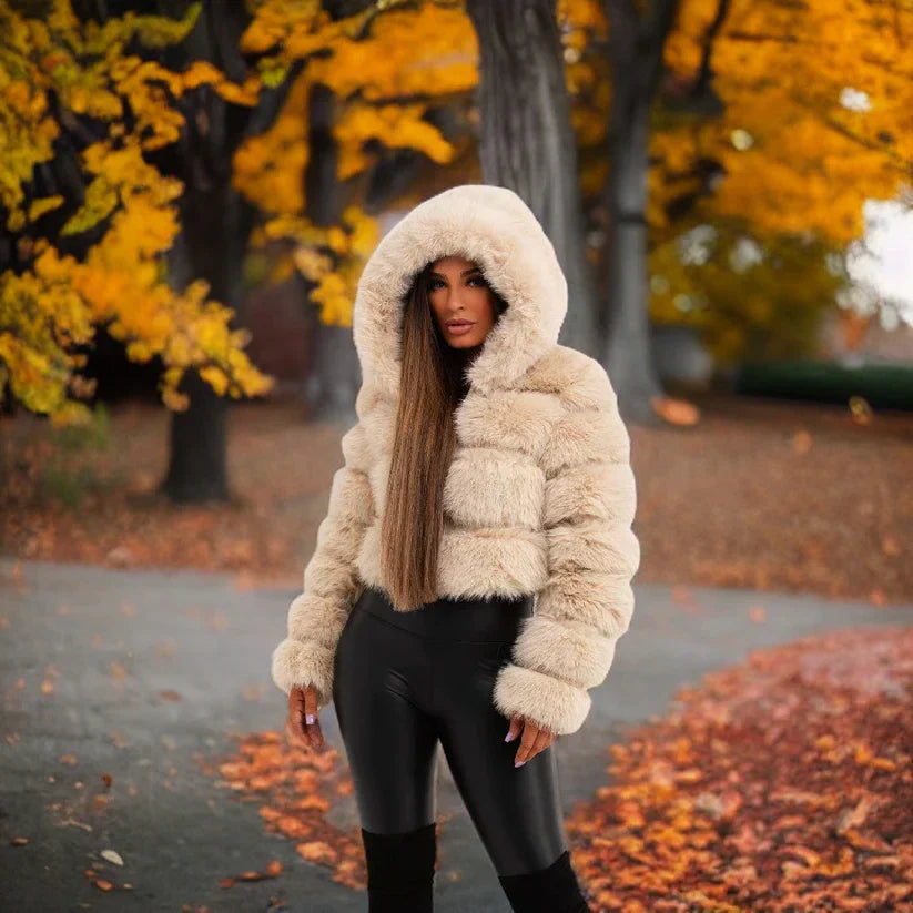 Manteau Femme Hiver Mi-Long Doux et Élégant