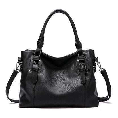 Sac à Dos en Cuir Brun Foncé avec Bretelles Réglables