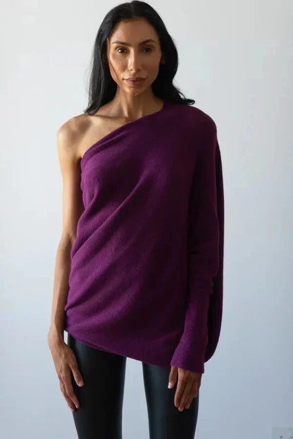 Pull Grande Taille Femme Col Reversibilité