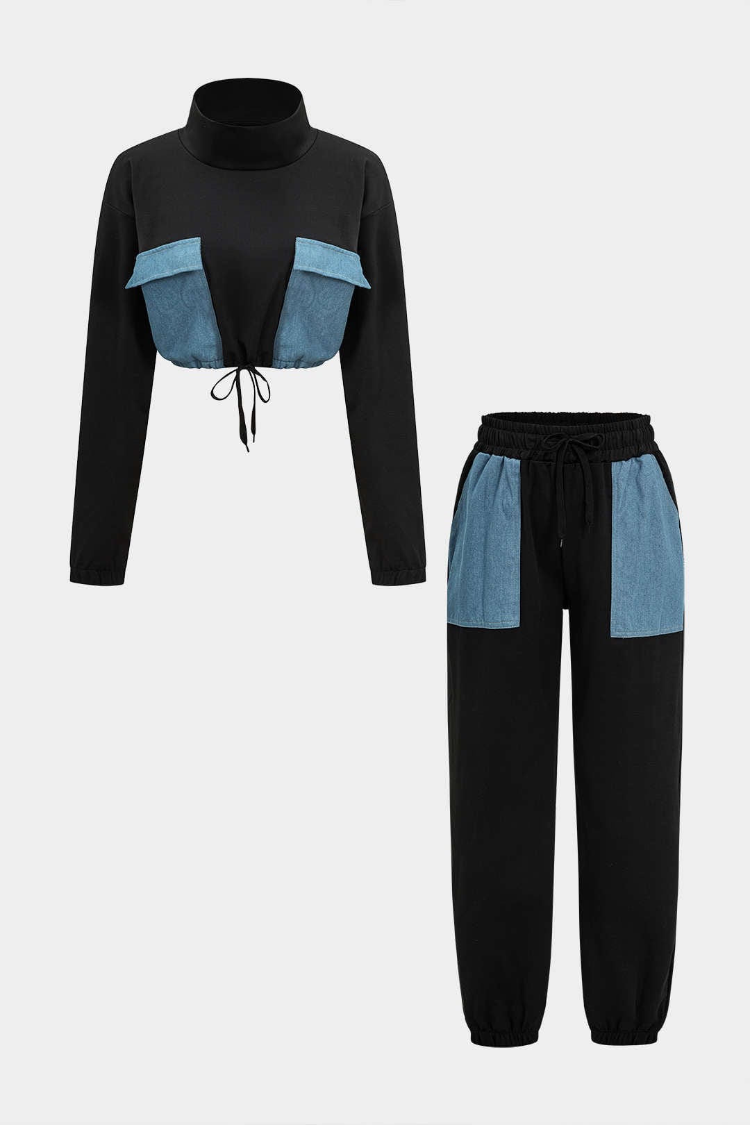 Pantalon Sport Chino avec Détails Jean - BerlinGlamour