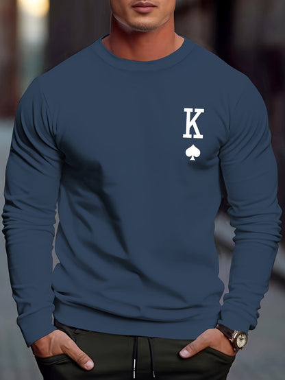 Sweat Homme Carreaux Classique Manches Longues