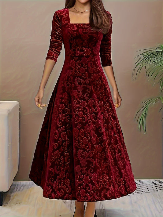 Robe Soirée Fleurs en Soie pour Femmes - BerlinGlamour