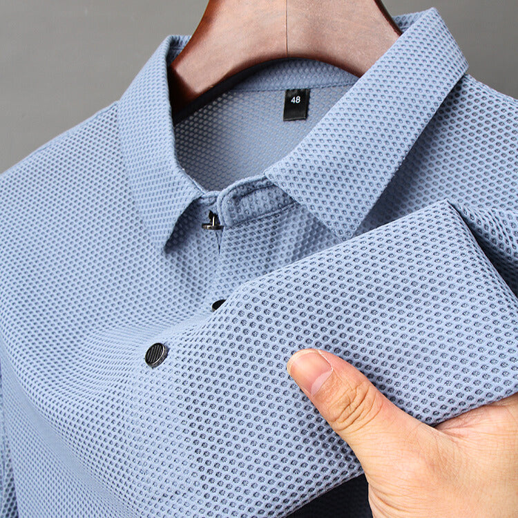 Chemise Polo Homme en Soie Luxe
