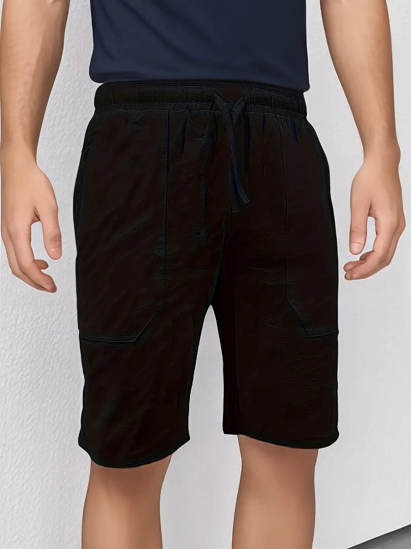 Pantalon Lin Cuir Court pour Homme