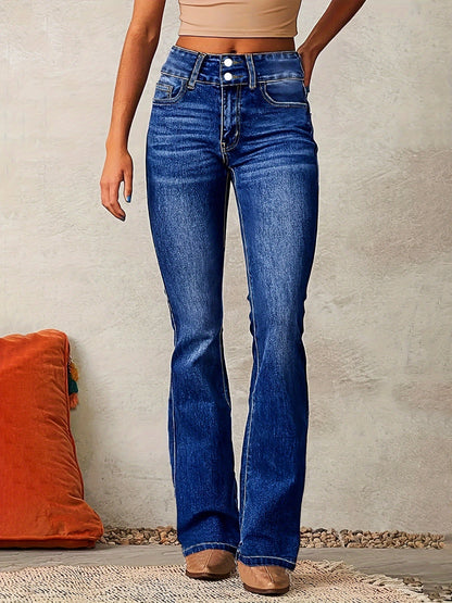 Jean Femme Haut de Gamme Couleur Unie Élégant