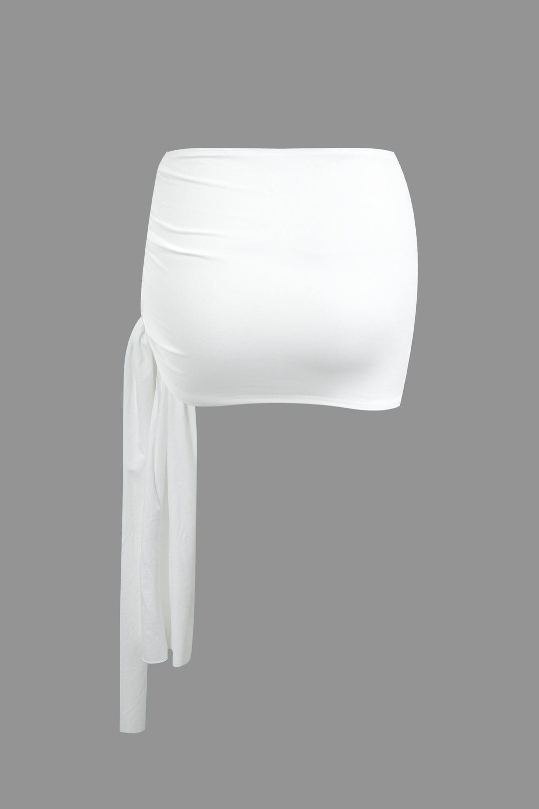 Top Épaule Uniquement & Mini Jupe Drapée pour Soirée Glamour