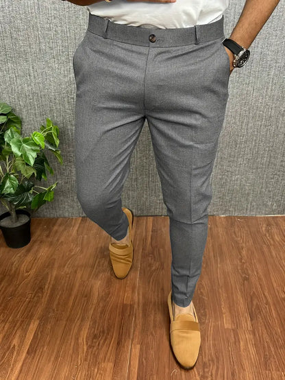 Pantalon Homme Élégant Noir Moderne