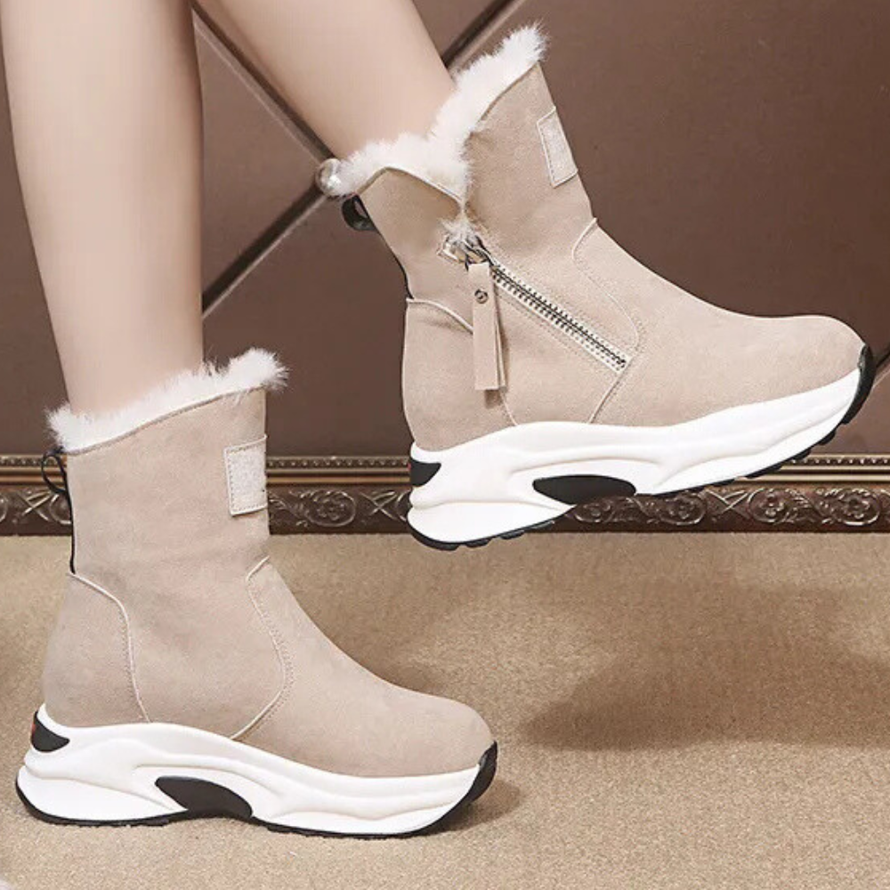 Bottes Fourrées Chaudes et Confortables pour Femme - PanierRoyale