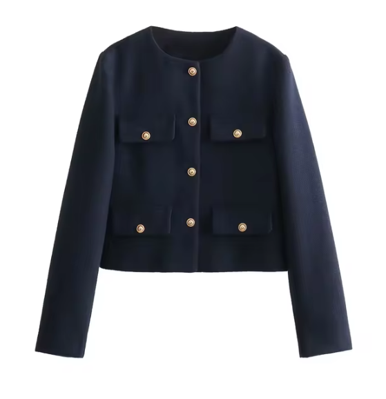 Veste Femme Élégante Manches Longues
