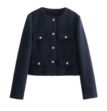Veste Femme Élégante Manches Longues