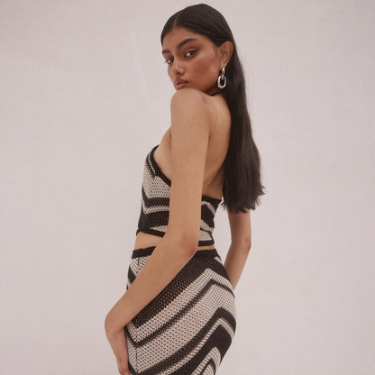 ChicTricot™ – Robe Midi Femme Élégante Bodycon avec Détails Modernes-3