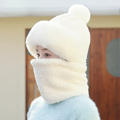 Bonnet et Écharpe Polaire Doux et Chaud Unisexe