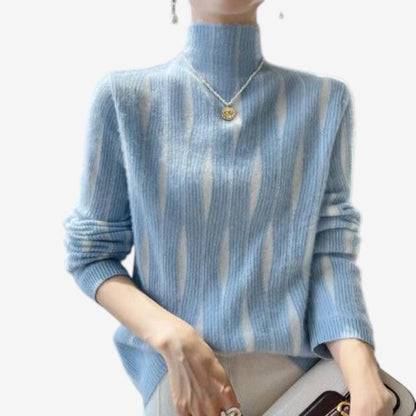 Pull Femme Col Roulé Manches Longues Confortable