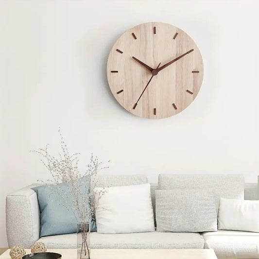 Cadran Murale Bois Massif Décoration Chic - PanierRoyale