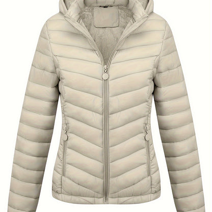 Veste à capuche zippée femme avec poches côtés