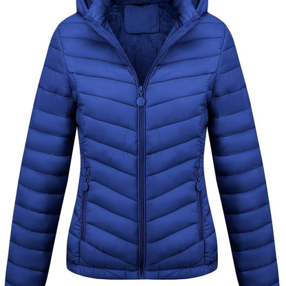 Veste à capuche zippée femme avec poches côtés