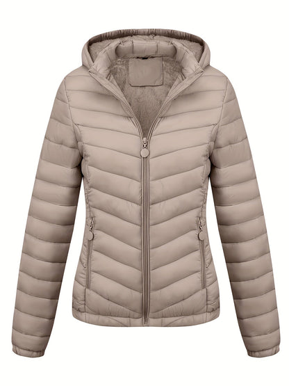 Veste Zippée Avec Poches Pour Femme | À Capuche