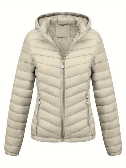 Veste Zippée Avec Poches Pour Femme | À Capuche